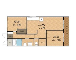 中島マンションの物件間取画像